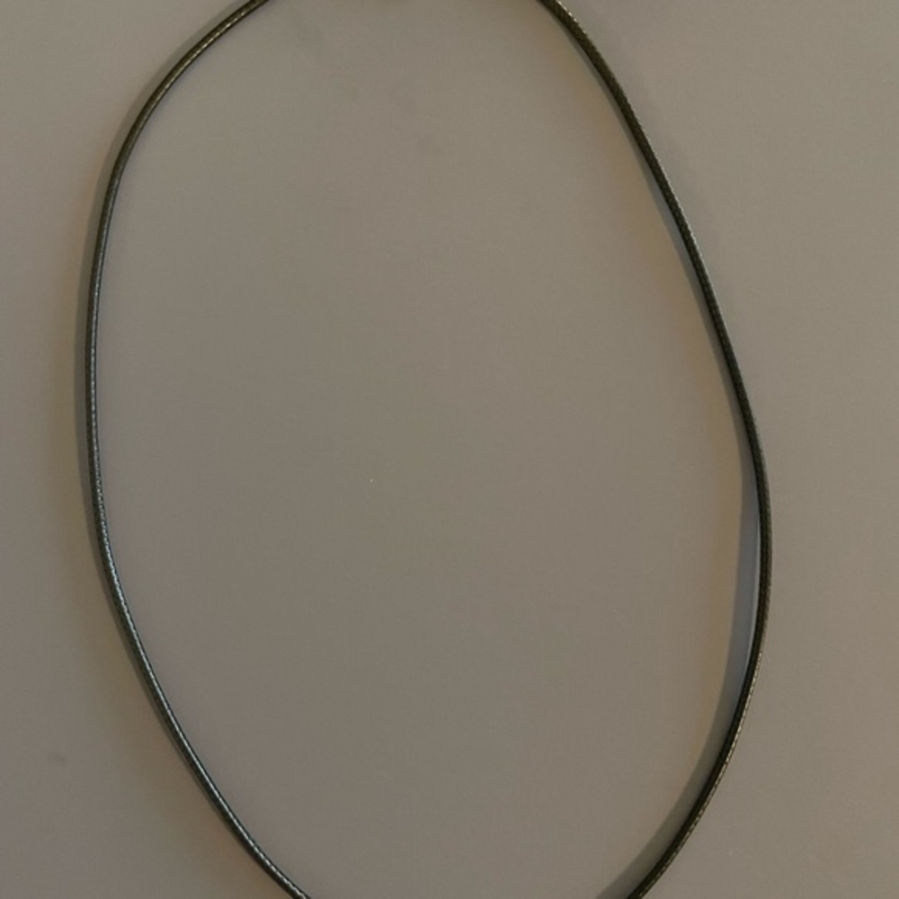 Handmade Natural gemstone cross necklace- gray - Picture 2 of 2